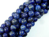 Natural Lapis Lazuli, Blue 10mm Round Beads-Gems: Round & Faceted-BeadXpert
