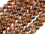 Tibetan Agate Beads, 8mm Round Beads-Gems: Round & Faceted-BeadXpert