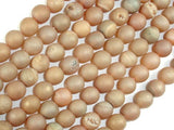 Druzy Agate Beads, Geode Beads, Light Champagne, 8mm, Round Beads-Gems: Round & Faceted-BeadXpert