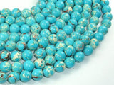 Blue Impression Jasper, 10mm Round Beads-Gems: Round & Faceted-BeadXpert