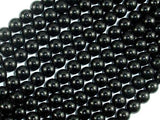 Black Stone, 6mm (6.3mm) Round Beads-Gems: Round & Faceted-BeadXpert