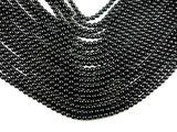 Black Stone, 6mm (6.3mm) Round Beads-Gems: Round & Faceted-BeadXpert