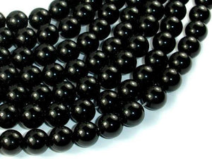 Black Stone, 10mm Round Beads-Gems: Round & Faceted-BeadXpert