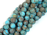 Matte Blue Calsilica Jasper Beads, 8mm Round Beads-Gems: Round & Faceted-BeadXpert