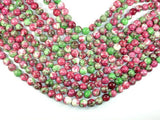 Rain Flower Stone, Red, Green, 10mm Round Beads-Gems: Round & Faceted-BeadXpert
