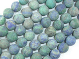 Matte Azurite Malachite Beads, 10mm Round Beads-Gems: Round & Faceted-BeadXpert