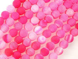 Frosted Matte Agate Beads-Pink, 8mm Round Beads-Agate: Round & Faceted-BeadXpert