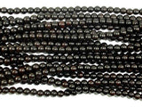 Black Sandalwood Beads, 6mm (6.3mm) Round-Wood-BeadXpert