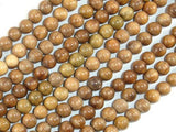 Green Sandalwood Beads, 6mm Round Beads-Wood-BeadXpert