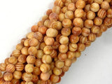 Indonesia Agathis Alba King Wood Beads, 6mm Round-Wood-BeadXpert