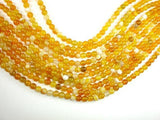 Banded Agate Beads, Yellow, 6mm Round-Agate: Round & Faceted-BeadXpert