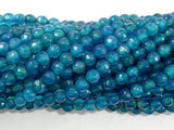 Agate - Blue, Faceted Round, 4mm, 15 Inch-Gems: Round & Faceted-BeadXpert
