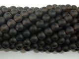 Matte Smoky Quartz Beads, 6mm Round Beads-Gems: Round & Faceted-BeadXpert