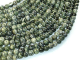 Green Zebra Jasper Beads, 6mm Round Beads-Gems: Round & Faceted-BeadXpert