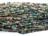 Matte Indian Agate Beads, Fancy Jasper Beads, 4mm-Gems: Round & Faceted-BeadXpert