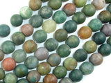 Matte Indian Agate Beads, Fancy Jasper Beads, 10mm Round Beads-Gems: Round & Faceted-BeadXpert