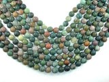 Matte Indian Agate Beads, Fancy Jasper Beads, 10mm Round Beads-Gems: Round & Faceted-BeadXpert