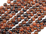 Gold Blue Sand Stone Beads, 6mm Round Beads-Agate: Round & Faceted-BeadXpert