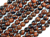 Gold Blue Sand Stone Beads, 8mm Round Beads-Gems: Round & Faceted-BeadXpert