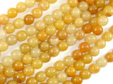 Yellow Aventurine Beads, 8mm(8.5mm) Round Beads-Gems: Round & Faceted-BeadXpert
