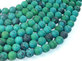 Matte Chrysocolla, 10mm Round Beads-Gems: Round & Faceted-BeadXpert
