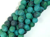 Matte Chrysocolla, 10mm Round Beads-Gems: Round & Faceted-BeadXpert