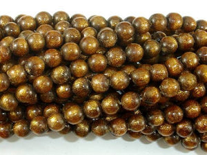 Gold Coral Beads, 6mm Round Beads-Gems: Round & Faceted-BeadXpert