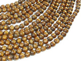 Gold Coral Beads, 6mm Round Beads-Gems: Round & Faceted-BeadXpert