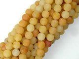 Matte Yellow Aventurine Beads, 6mm, Round Beads-Gems: Round & Faceted-BeadXpert