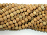 Matte Wood Jasper Beads, 4mm, Round Beads-Gems: Round & Faceted-BeadXpert