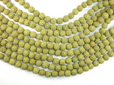 Peridot color Lava Beads, 10mm Round Beads-Gems: Round & Faceted-BeadXpert