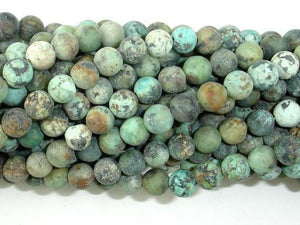 Matte African Turquoise, 6mm Round Beads-Gems: Round & Faceted-BeadXpert