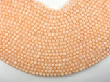 Jade Beads, Peach, 6mm Faceted Round-Gems: Round & Faceted-BeadXpert