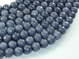 Jade Beads, Gray, 10mm Faceted Round-Gems: Round & Faceted-BeadXpert