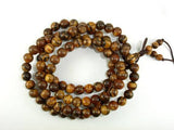 Vietnam Qinan Sandalwood Beads, 8mm(8.3mm) Round Beads, 32 Inch-Wood-BeadXpert