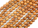 Taxus Chinensis Wood Beads, 8mm Round Beads-Wood-BeadXpert