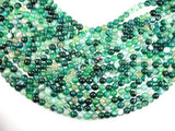 Banded Agate Beads, Green, 8mm(8.3mm)-Agate: Round & Faceted-BeadXpert