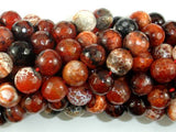Fire Agate Beads, 10mm Faceted Round-Agate: Round & Faceted-BeadXpert