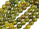 Dragon Vein Agate Beads, 10mm, Round Beads-Agate: Round & Faceted-BeadXpert