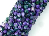 Agate Beads, Purple & Green, 6mm Faceted, 14.5 Inch-Agate: Round & Faceted-BeadXpert