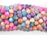 Crackle Agate Beads, Multi color, 6mm Round Beads-Agate: Round & Faceted-BeadXpert