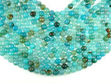 Light Blue Dragon Vein Agate Beads, 10mm Faceted Round-Agate: Round & Faceted-BeadXpert