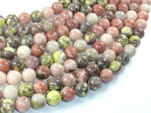 Spicy Jasper Beads, Plum Blossom Jasper, 10mm Round-Gems: Round & Faceted-BeadXpert