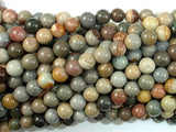 Silver Leaf Jasper Beads, 6mm Round Beads-Gems: Round & Faceted-BeadXpert