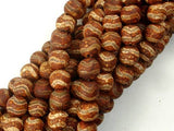 Crackle Tibetan Agate, 8mm Round Beads, 14.5 Inch, Full strand-Agate: Round & Faceted-BeadXpert