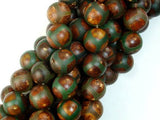 Tibetan Agate, 10mm Round Beads-Agate: Round & Faceted-BeadXpert