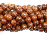 Tibetan Agate, 10mm (10.5mm) Round Beads-Agate: Round & Faceted-BeadXpert