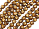 Gold Coral Beads, 8mm Round Beads, Mala Beads-Gems: Round & Faceted-BeadXpert