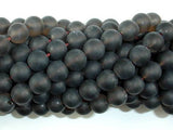 Matte Smoky Quartz Beads, 8mm Round Beads-Gems: Round & Faceted-BeadXpert