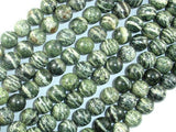 Green Zebra Jasper Beads, 8mm Round Beads-Gems: Round & Faceted-BeadXpert